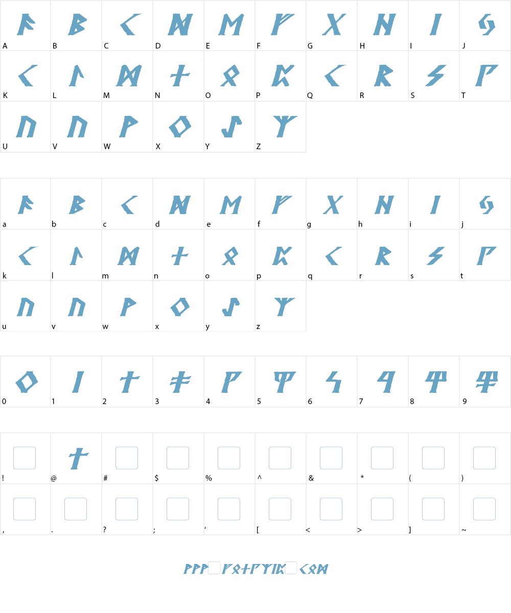 Kehdrai Font Character